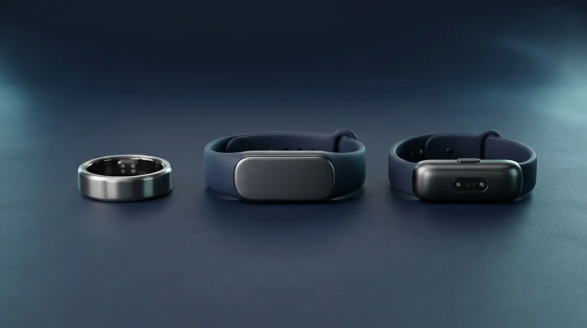 サブスク不要ウェアラブル比較（RingConn Gen 3・b.race・Fitbit Air）のイメージ